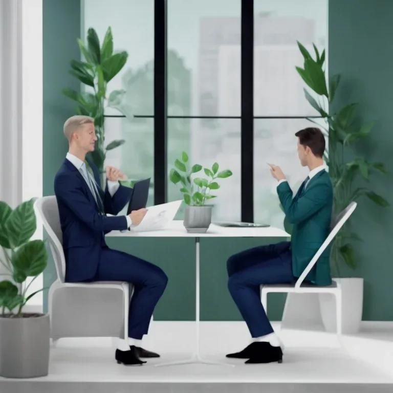 Abstract illustration of balanced business and spiritual elements